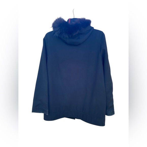 Hilary Radley Fur Trim Quilted Cotton Blend Winter Everyday Cozy Fall Coat. 4 - Picture 4 of 12